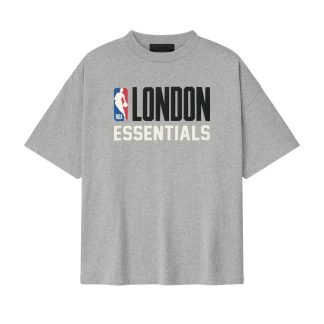 Essentials London 90s T shirt front view in plain streetwear style