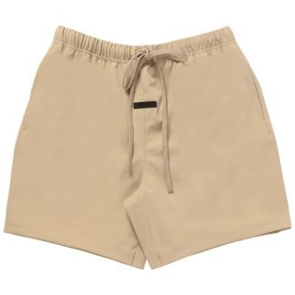 Fear of God Essentials Nylon Shorts Beige front view