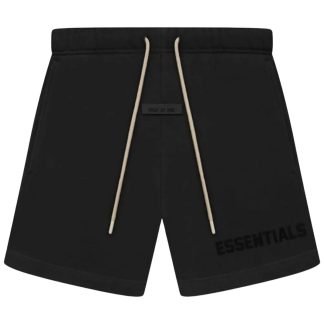 Fear of God Essentials Short Jet Black front view