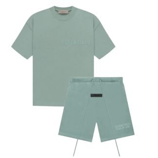 Fear of God Essentials Short Set Sycamore SS23 front view