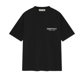 Essentials Classic T Shirt front view in black