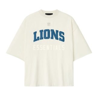 Essentials Lions 90s Tee front view on plain background