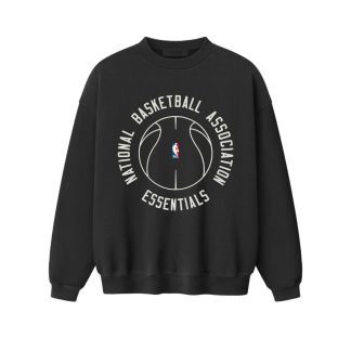 Essentials NBA X Barkley Hendricks black sweatshirt front view