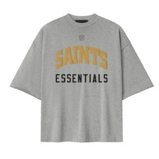 Essentials Saints 90s Tee front view on plain background UK