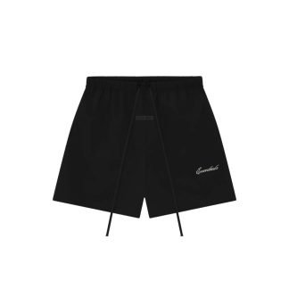 Essentials sporty nylon shorts front view in UK