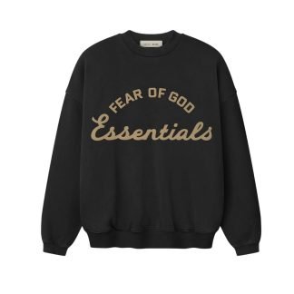Essentials crewneck sweatshirt front view in solid colour