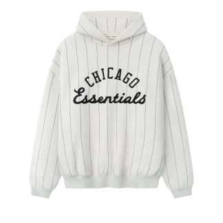 essentials white sox hoodie front view uk