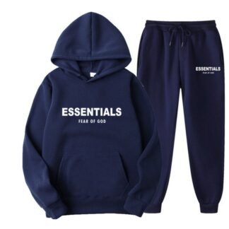 Essentials Hoodie Fear of God Blue Tracksuit